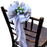 white-silver-wedding-pew-bows-with-flowers
