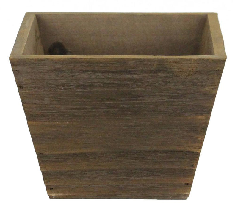 tapered-brown-wooden-pot